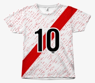 Camiseta Unisex Perú Franja 10 Sublimado - Polos Sublimados De Peru, HD Png Download, Transparent PNG