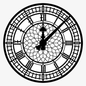 Image Of Clock Face - Big Ben Clock Face Vector, HD Png Download, Transparent PNG