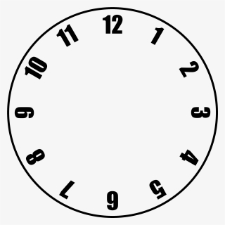 Free Clock Face Template - Clock With No Hands No Background, HD Png Download, Transparent PNG