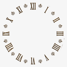 Amarna Artesanato E Imagens - Roman Numeral Clock Printable, HD Png Download, Transparent PNG