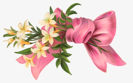 Spring Flower Png Free Image Download - Flower With Ribbon Png, Transparent Png, Transparent PNG