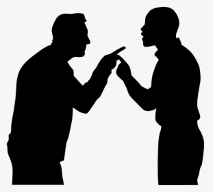 Argument, Angry, Silhouette, Boss, Client, Dispute - Silhouette Of People Arguing, HD Png Download, Transparent PNG