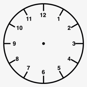 Clock Face Stamp Blank Analogue And Digital Clock- - Transparent Background Clock Face Png, Png Download, Transparent PNG