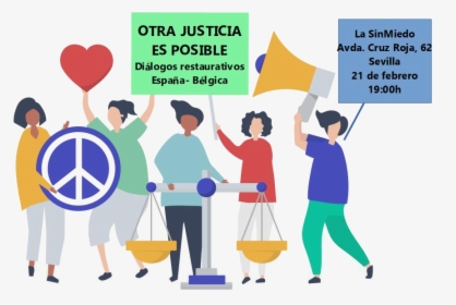 Cartel Del Evento Otra Justicia Es Posible - Human Right Vector Png, Transparent Png, Transparent PNG