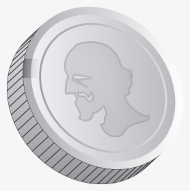 Silver Coin Cartoon Png, Transparent Png, Transparent PNG