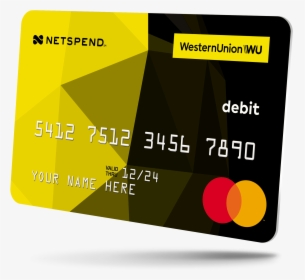 Netspend Prepaid Card - Western Union Card, HD Png Download, Transparent PNG