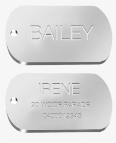 Military Dog Tag - Engraved Stainless Steel Military Dog Tags, HD Png Download, Transparent PNG