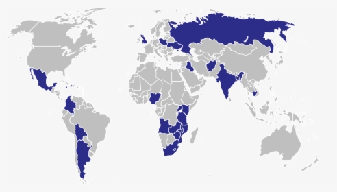 World Map Png - Uk And India Map, Transparent Png, Transparent PNG