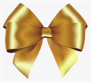 Gold Bow Png - Ribbon, Transparent Png, Transparent PNG