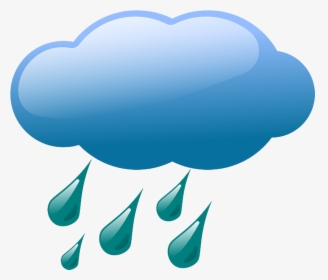 Cloud, Weather, Rain, Rainfall, Rainclouds, Raincloud - Weather Symbols Rain, HD Png Download, Transparent PNG