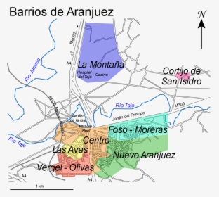 File - Aranjuez-barrios - Mapa Barrios Madrid, HD Png Download, Transparent PNG