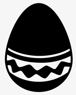 Easter Egg With A Simple But Elegant Design - Easter Egg Icon Png, Transparent Png, Transparent PNG