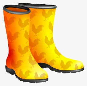Chicken Wellington Boot Rooster - Rain Boots Png, Transparent Png, Transparent PNG