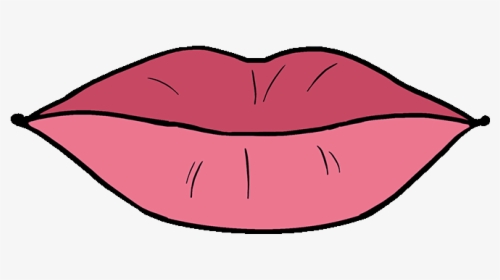 Pencils Drawing Lip - Draw Lips Easy, HD Png Download, Transparent PNG