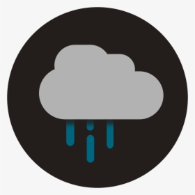 Rain, Icon, Flat, Flat Design, Weather, Storm, Clouds - Rain Flat Design, HD Png Download, Transparent PNG