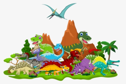 Transparent Dinosaur Cartoon Png - Transparent Background Dinosaur Clipart, Png Download, Transparent PNG