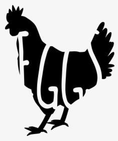 Chicken Silhouette Png -eggs And Chicken Silhouette - Transparent Hen Silhouette Png, Png Download, Transparent PNG