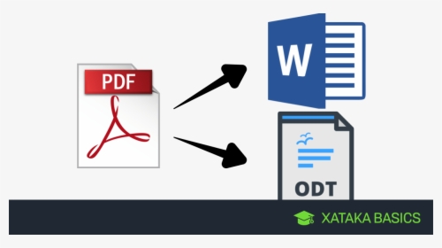 Xataka, Convertir Pdf A Documento De Texto Editable - Convert Pdf To Word Hd, HD Png Download, Transparent PNG