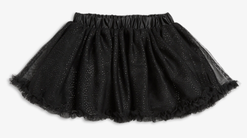 Glittery Tulle Skirt Black - Miniskirt, HD Png Download, Transparent PNG