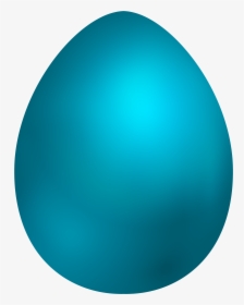 Sky Blue Easter Egg Png Clip Art - Blue Easter Egg Png, Transparent Png, Transparent PNG