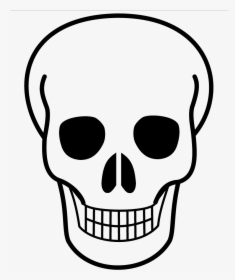 Skull Clipart Simple - Simple Skull Drawing Easy, HD Png Download, Transparent PNG