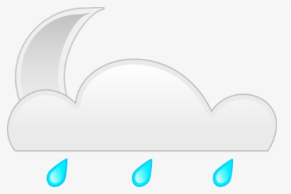 Vector Graphics Of Pastel Colored Rainy Cloud Sign - Cloud Clip Art, HD Png Download, Transparent PNG