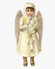 Victorian Christmas Snow Angel Graphic - Christmas Die Cut Victorian Angel, HD Png Download, Transparent PNG