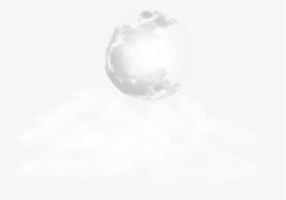 Moon And Clouds Transparent Clip Art Png Image - Moon With Clouds Transparent Background, Png Download, Transparent PNG