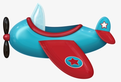 Cartoon Red And Blue Airplane, HD Png Download, Transparent PNG