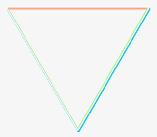 🔻 #triangle #colorful #border #abstract #lines #geometry - Plot, HD Png Download, Transparent PNG