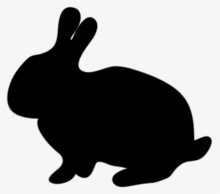 Bunny Clip Art At - Silhouette Of Bunny Rabbit, HD Png Download, Transparent PNG