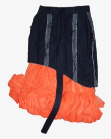 Higad Reverse Denim And Tulle Skirt - Miniskirt, HD Png Download, Transparent PNG