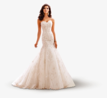 Wedding Dress White Background, HD Png Download, Transparent PNG