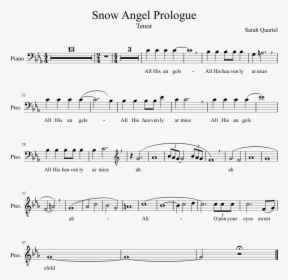 Snow Angel Prologue Sheet Music Composed By Sarah Quartel - Mighty To Save Score, HD Png Download, Transparent PNG