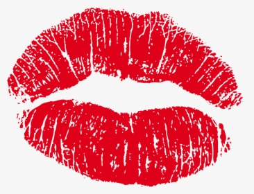Red Lip Kiss Png, Transparent Png, Transparent PNG