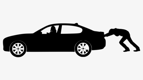 Broken Down Car With Man Pushing It Pillar - Automotive Cyber Security Level 4, HD Png Download, Transparent PNG