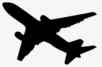 Airplane Small Plane Cliparts Free Best On Transparent - Plane Silhouette Png, Png Download, Transparent PNG