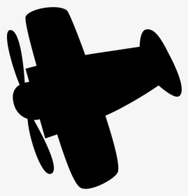 Airplane, Biplane, Cute, Kids, Propeller, Plane, Toy - Kids Airplane Silhouette, HD Png Download, Transparent PNG