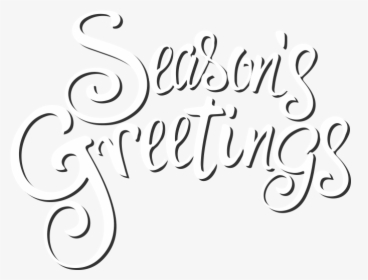Png Season Greetings - Seasons Greetings Text Png, Transparent Png, Transparent PNG