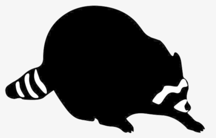 Animal Silhouette, Silhouette Clip Art - Raccoon Clipart Silhouette, HD Png Download, Transparent PNG