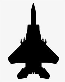 Plane Svg Fighter - Fighter Jet Silhouette, HD Png Download, Transparent PNG