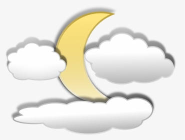 Full Moon With Clouds Clipart, HD Png Download, Transparent PNG