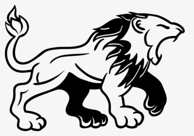 Lion Drawing Logo Roar - Black And White Lion Images Clip Art, HD Png Download, Transparent PNG