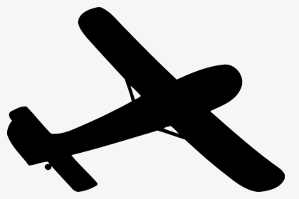Airplane Aircraft Silhouette Clip Art - Glider Plane Silhouette, HD Png Download, Transparent PNG