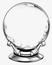 Transparent Tumblr Circle Png - Magic Crystal Ball Drawing, Png Download, Transparent PNG