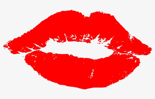 Vector Graphic Kiss Kissing Lips Image - Vektor Bibir Hitam, HD Png Download, Transparent PNG