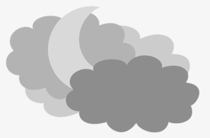 Moon In The Clouds, Night Sky, Weather Forecast, Night - Windy Weather Png, Transparent Png, Transparent PNG