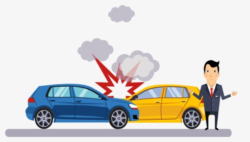 Car Traffic Collision Accident Illustration - Car Accident Transparent Background, HD Png Download, Transparent PNG