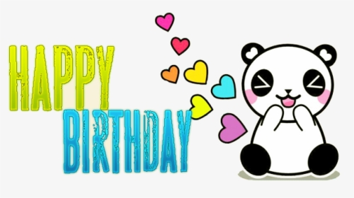 Happy Birthday By Panda - Gif Happy Birthday Png, Transparent Png, Transparent PNG