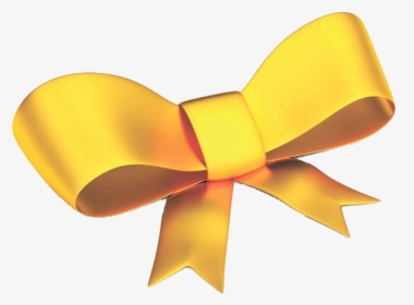 Ribbon Yellow Shoelace Knot Gold Gift Golden - Gift Gold Ribbon Hd Png, Transparent Png, Transparent PNG